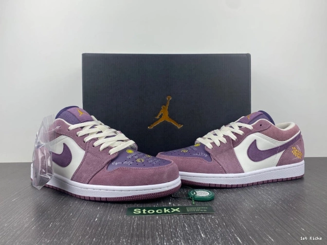 1st Kicks Shoes Air (W) DR8057-500 Jordan 1 Low Unity 0809